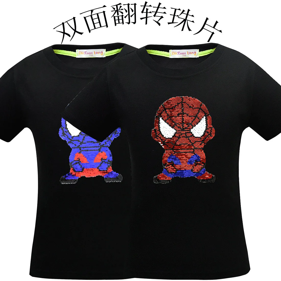 Новинка года, костюм на Хеллоуин Hasbro Marvel футболка с короткими рукавами для мальчиков с супергероем Пауком, мстителем, эндхэ4 топ с блёстками