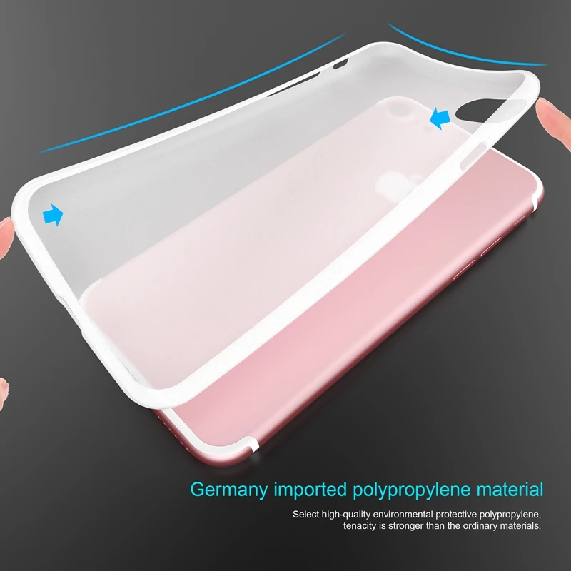 Roybens Fashion Cute Ultra Slim Silicone Case For iPhone 7 Plus Soft TPU Milk White Matte Mat Cover iPhone7 |