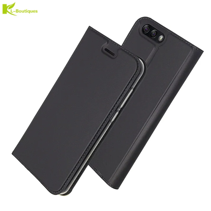 Чехол Etui из искусственной кожи для ASUS Zenfone 4 ZE554KL, Магнитный чехол с откидной крышкой, чехол s для aeus Zenfone4 ZE554KL, роскошный чехол-кошелек, чехлы - Цвет: Серый