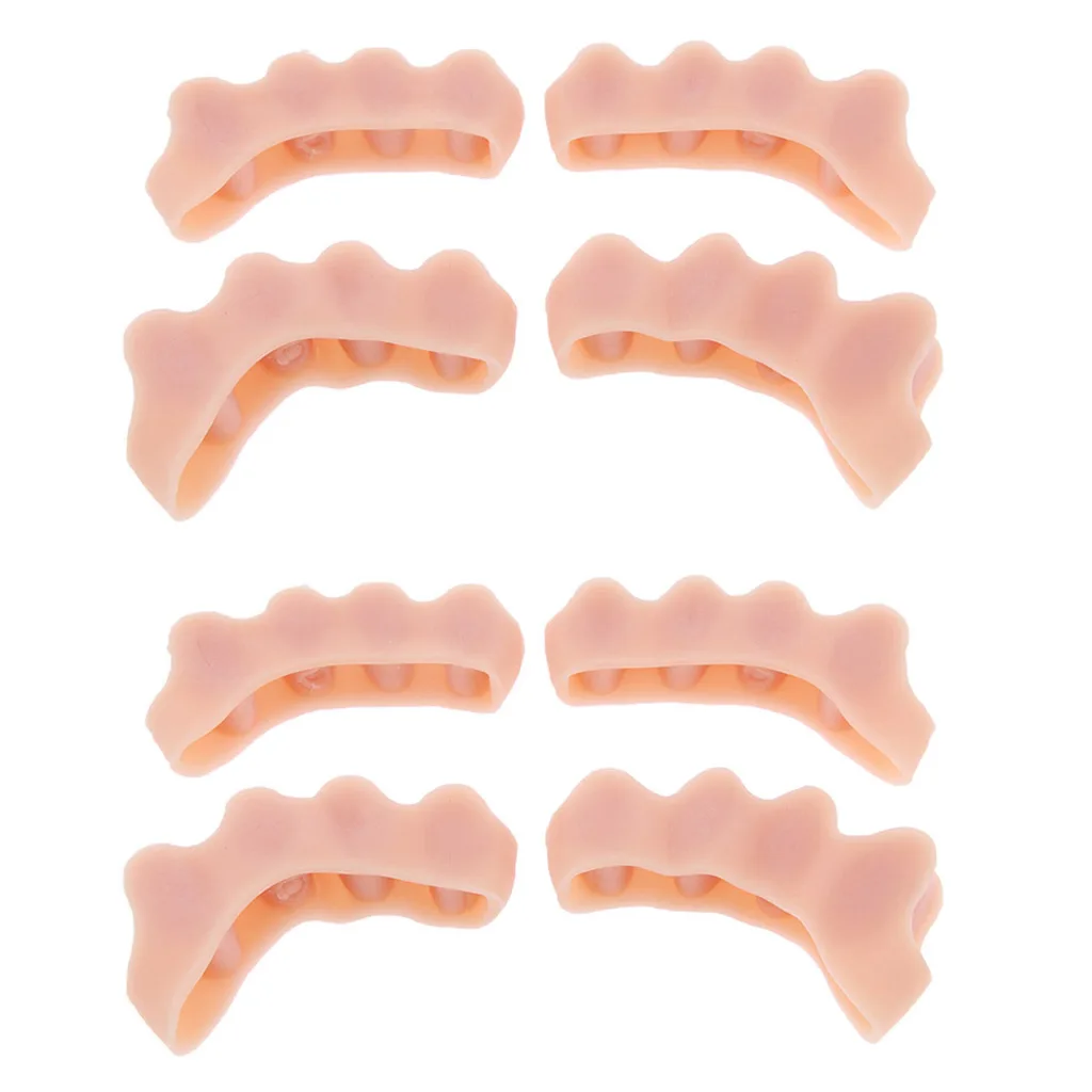 

8 PCS Gel Toe Straighteners Correctors Spacers for Overlapping Toe