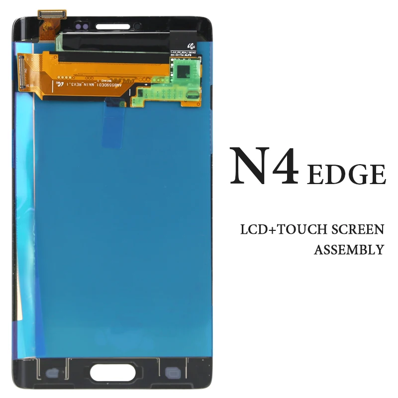 AMOLED Серый Белый сенсорный экран для Samsung Galaxy Note 4 Edge LCD дисплей N915 N9150 N915F Pantalla