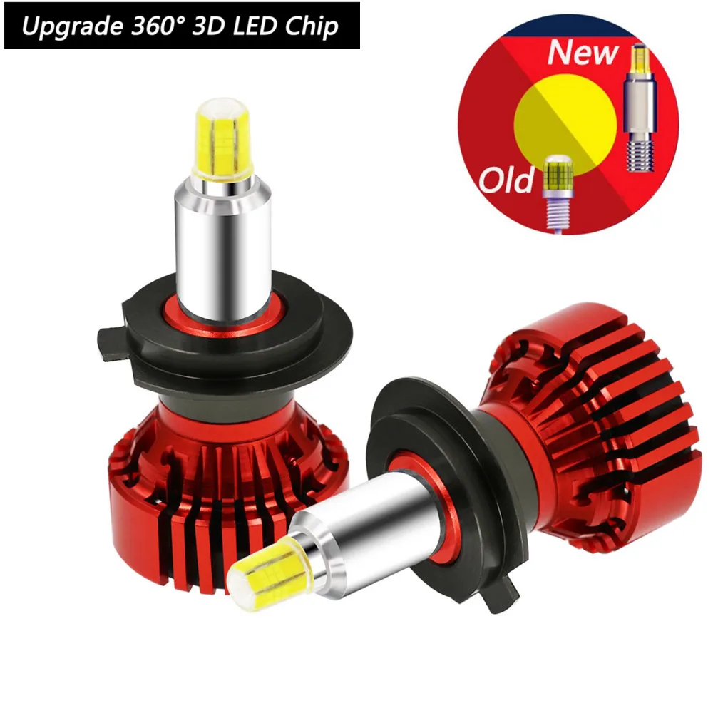 Автомобильный D4S/R D2S D2R D3 светодиодный головной светильник лампы 6000K белый 12000lm plug &