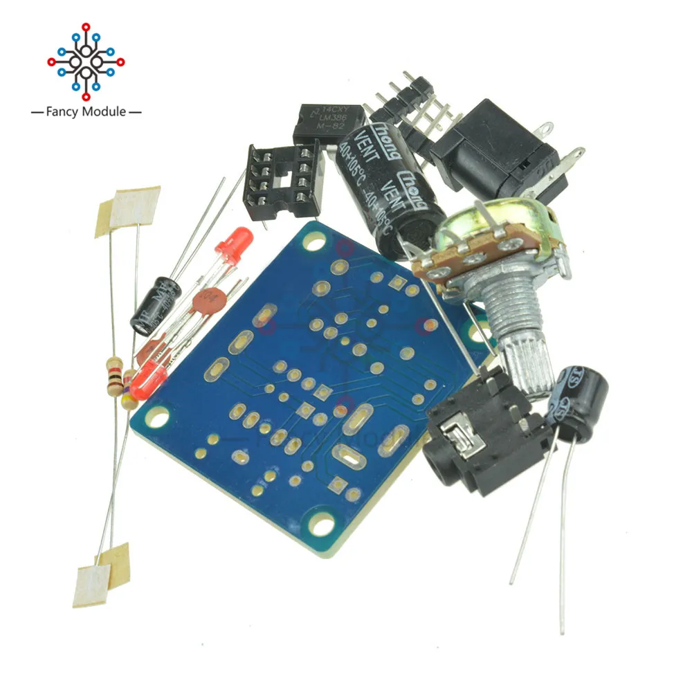 DIY Набор LM386 супер мини аудио усилитель DIY набор Trousse LM386 Amplificador Модульная плата 3,5 мм 3-12 В