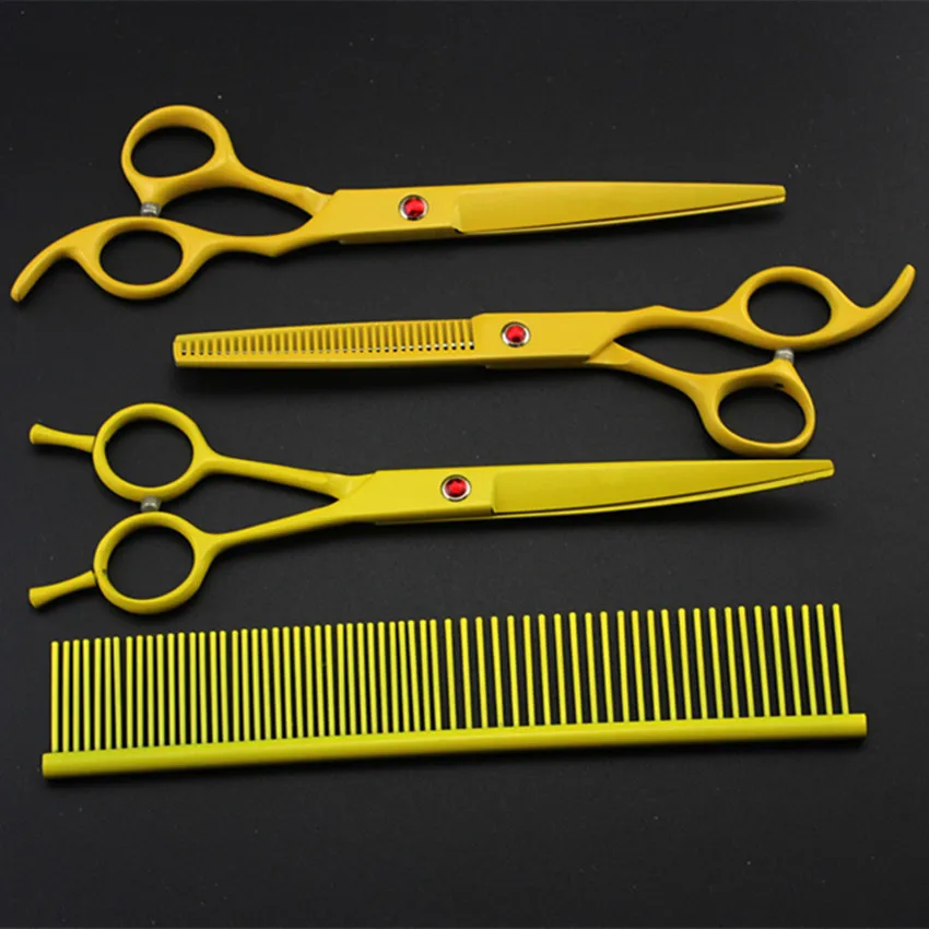 4 шт./комплект ножницы для стрижки и филировки домашних животных | Красота