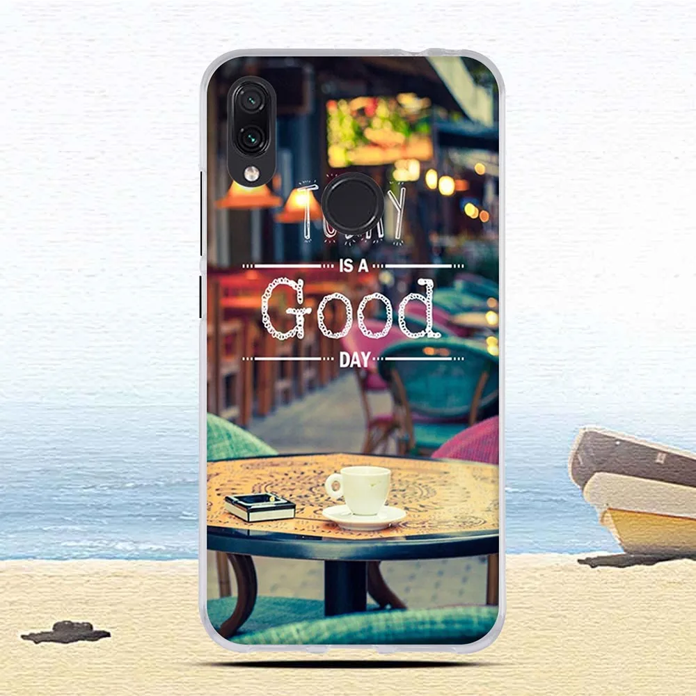 Силиконовый чехол для Xiaomi Redmi Note 7, чехол 6," с милым цветочным принтом, чехол для телефона s для Xiomi Redmi note 7 pro, fundas Coque - Цвет: 48