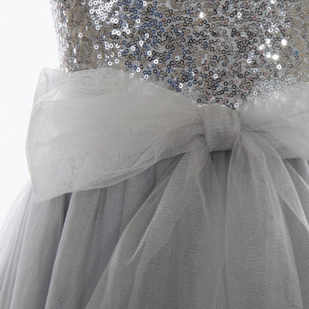 Vestidos de Primera Comunion реальное изображение серые платья на тонких бретельках с