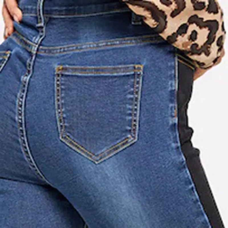 Джинсы женские с высокой талией pactwork черный синий деним 2019 Мода nine point Длинные