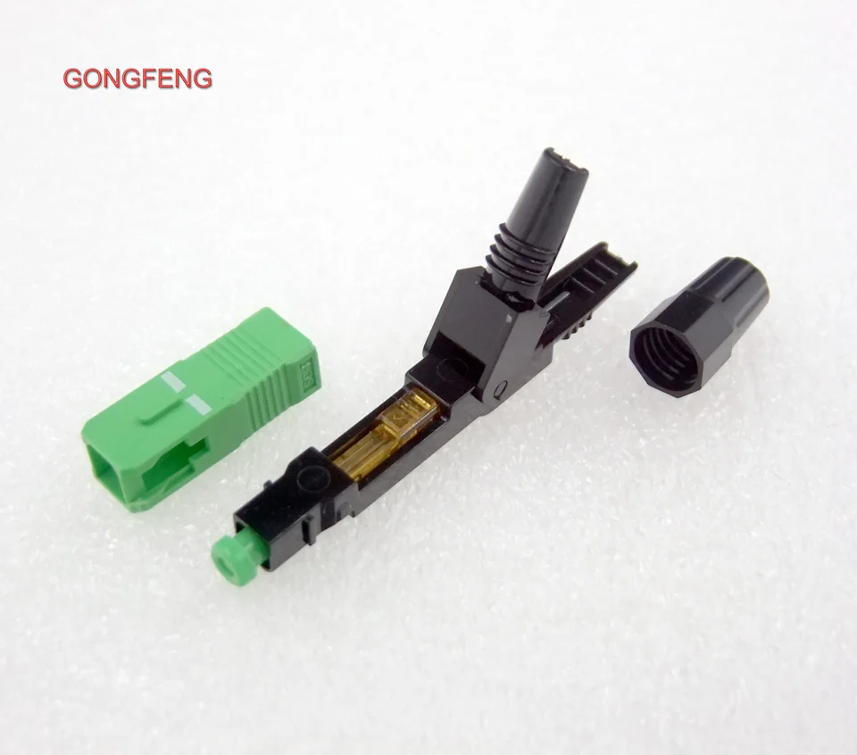 GONGFENG 100 шт. Новый волоконно оптический Быстрый разъем SC/APC используемый кабель