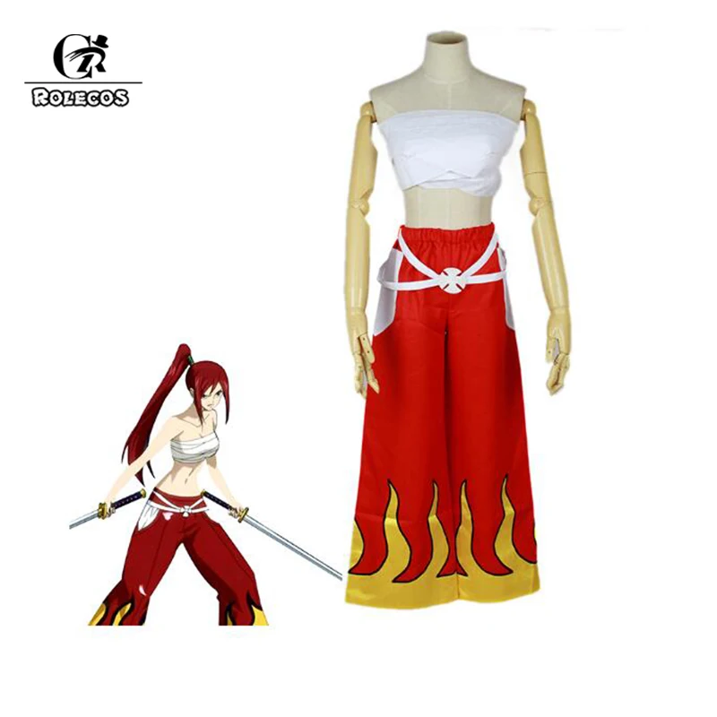 Косплей костюм ROLECOS с аниме Сказочный хвост Женский для косплея эрзы и Алая под