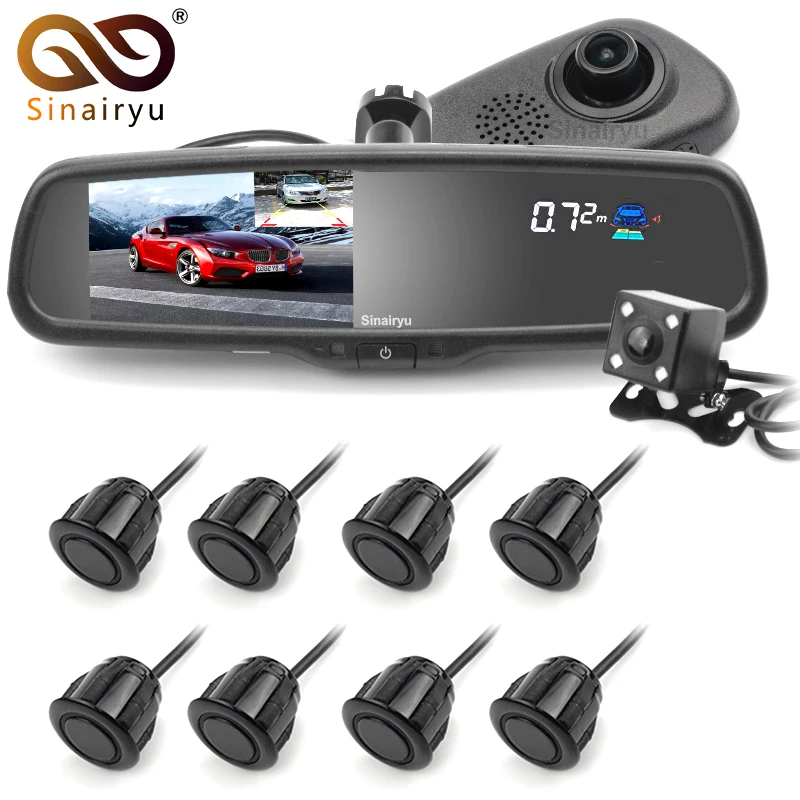 Sinairyu 5 &quotАвтомобильная камера DVR с двойным объективом зеркало заднего вида