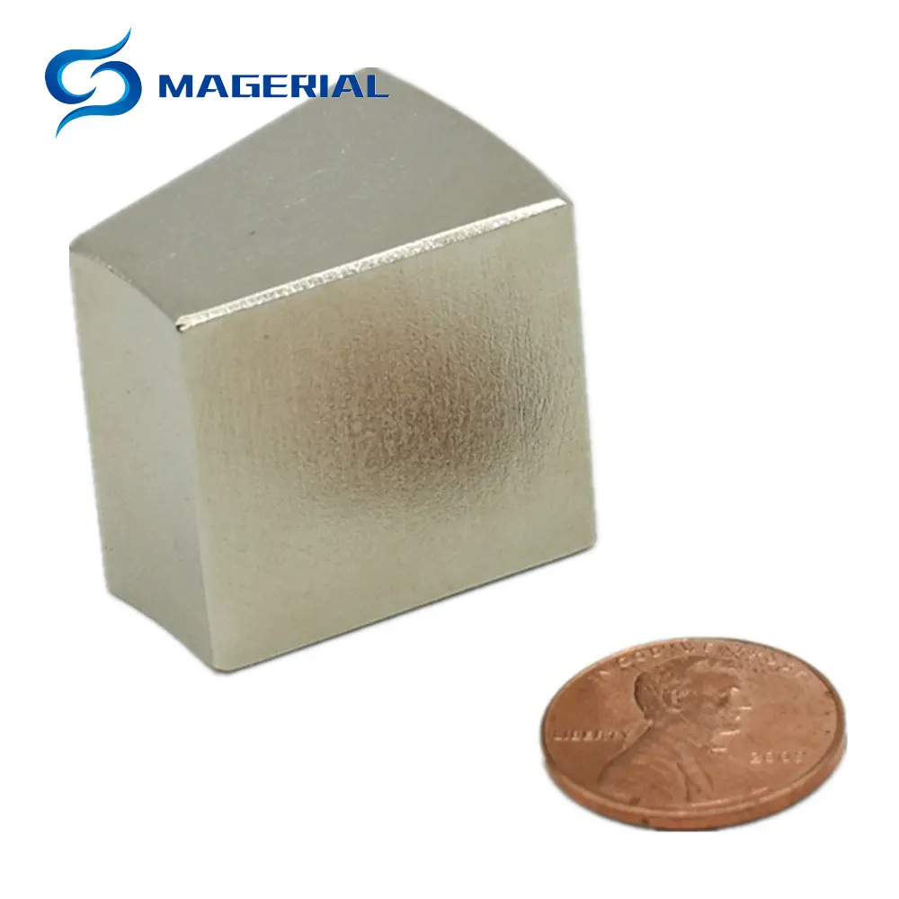 NdFeB дуговой сегмент r65xr37.5x20dexh27mm Большой мощный двигатель роторного двигателя