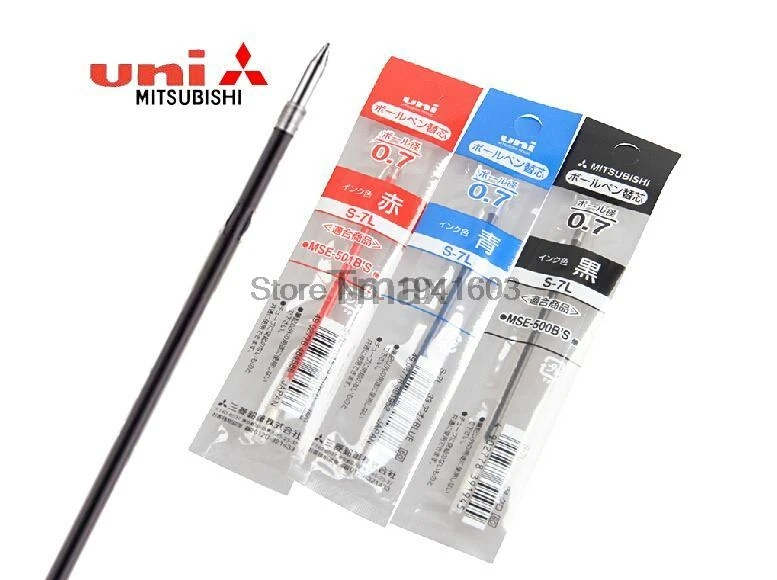 6 шт./лот Mitsubishi Uni S 7L ручка заправка 0 7 мм для шариковых заправок офисные и школьные