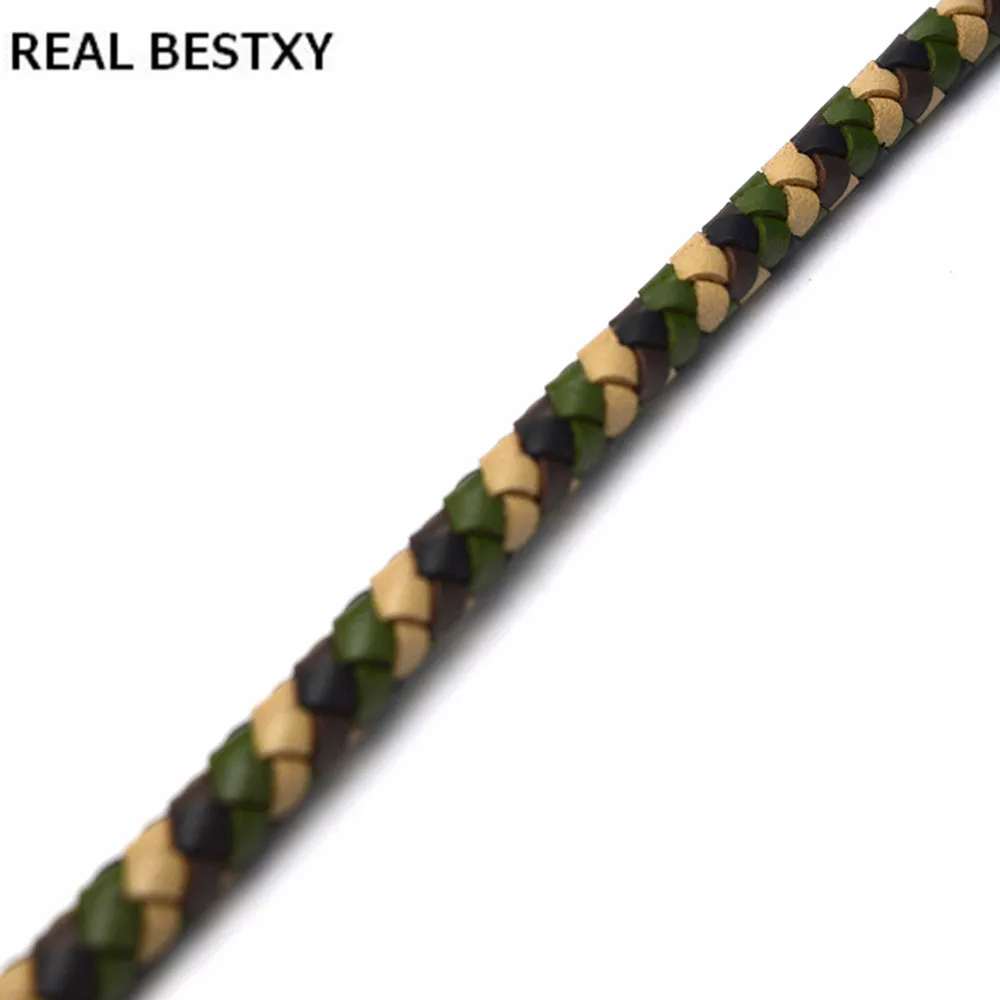 Реальный BESTXY 1 м/лот 6 мм фотокруглый Плетеный реальный кожаный новый дизайн