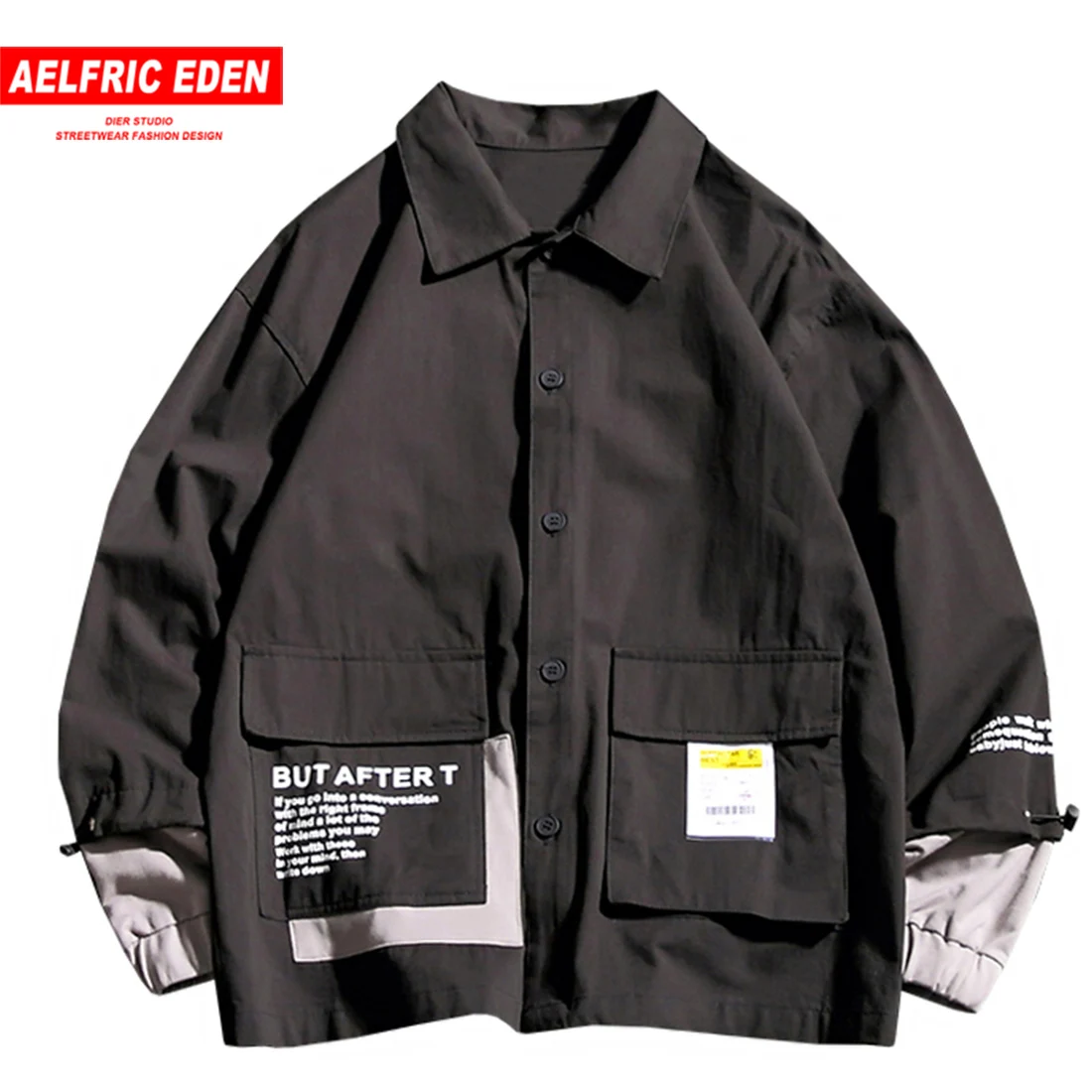 Aelfric Eden 2019 тонкая хлопковая куртка в японском стиле Харадзюку хип-хоп мужская