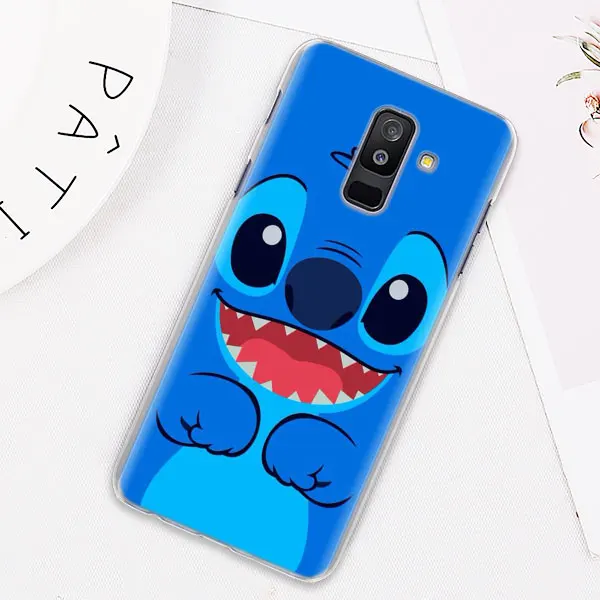 03 Милый чехол для телефона Lilo Stitch s для samsung Galaxy J4 J6 Plus J8 A40 A50 A60 A70 A80 жесткий чехол из поликарбоната - Цвет: 03