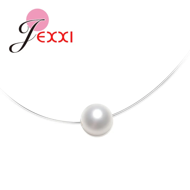 

Simple Pearl Pendant Necklace For Women Chain Neaklace Ladies Wedding Engagement Jewelry Christmas Party Gifts Wholesale