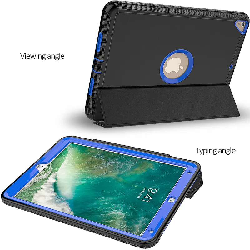 Модный чехол для iPad Pro 10 5 дюймов Чехол Funda PC + TPU PU кожаный подставка Air 2019 3 Para|Чехлы