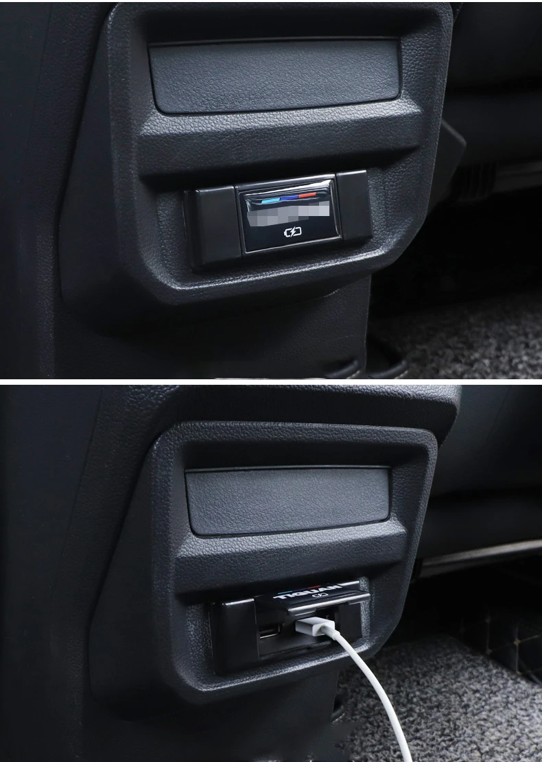 Для Tiguan второго поколения- Автомобильный задний USB Анти-защита от ударов чехол для автомобиля украшение интерьера аксессуары для автомобиля Стайлинг