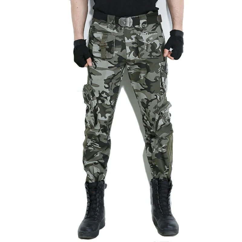 Refire gear армейские военные карго Брюки мужские SWAT мульти-карманы хлопок тактические брюки ВВС страйкбол камуфляж брюки