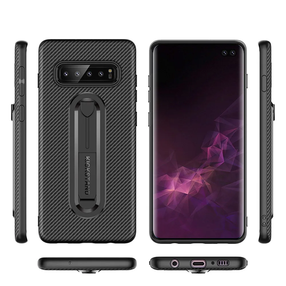 Accnic углеродный волоконный кронштейн чехол для телефона samsung S10 S10E плюс с