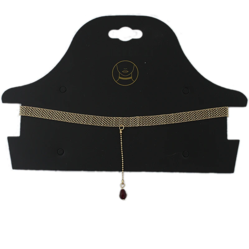 BigBing ювелирные изделия Золотая цепь кристалл кулон колье ожерелье оптом S256 |