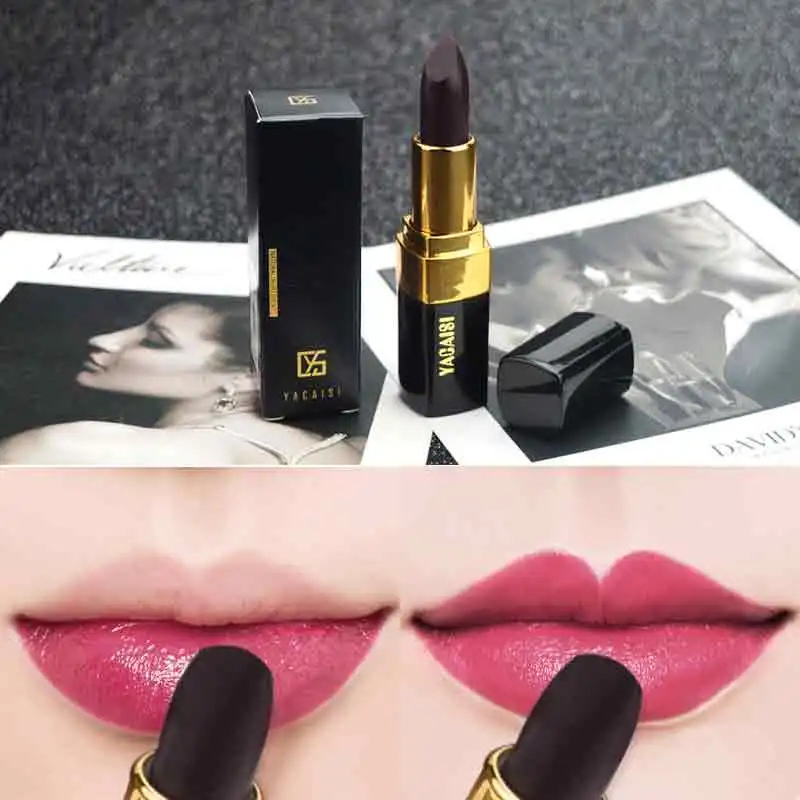 Губная помада YACAISI Black Rose одноцветная губная карандаш водостойкая стойкая с