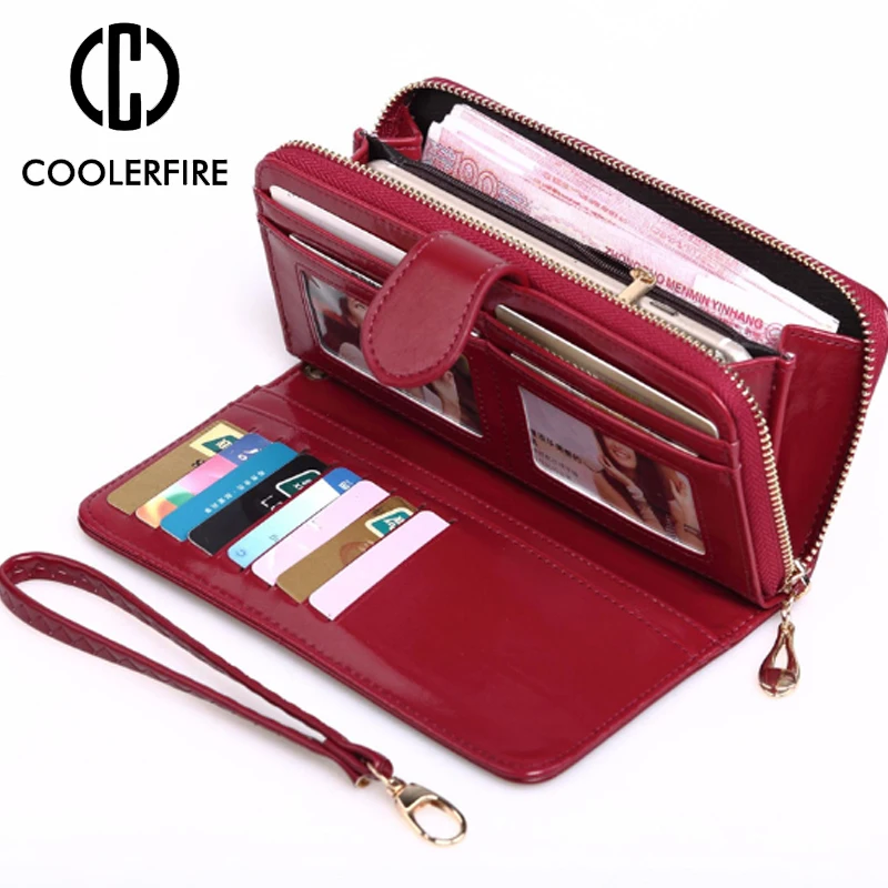 Fashion PU Leather Wallets For Women Card Holder Wristband Clutch Bag Wallet Long Zipper Money Purse Female Clip PJ134 | Багаж и сумки