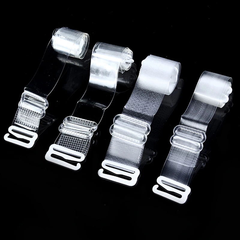 

Women 1cm 1.5cm 1.8cm Wide Non Slip Bra Straps Adjustable Transparent Bra Strap Backless Bra Extender Accessories