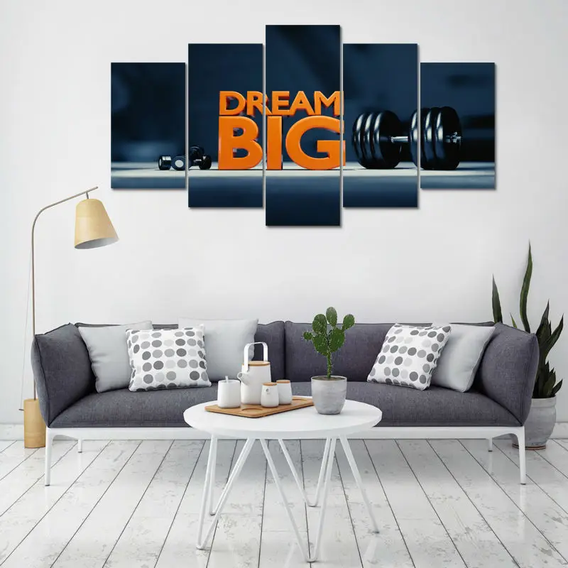 HD печать 5 шт. удивительные мотивационные цитаты холст настенная живопись