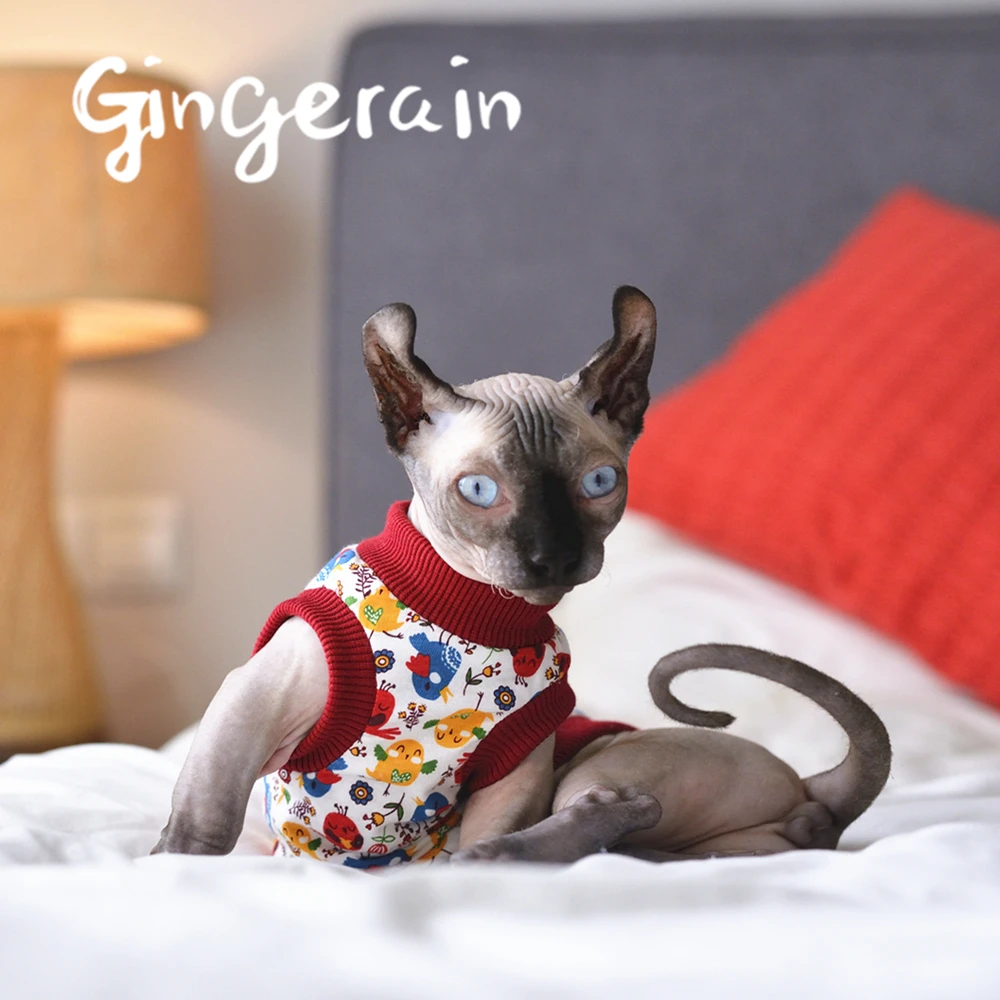 Gingerain Милая кошка Одежда для питомцев кошек модная куртка домашних животных