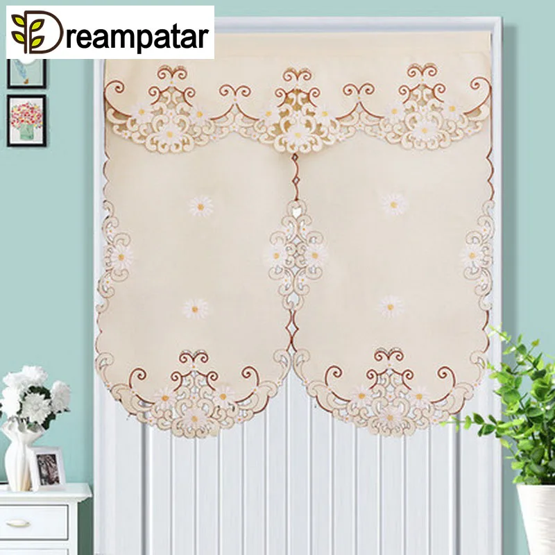 Европейская роскошная ретро-занавеска с вышивкой ромашки занавеска