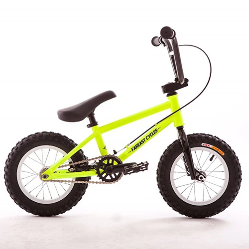 Fluorescent Yellow 12 дюймов детский баланс велосипед мини-велосипед BMX - Цвет: Fluorescent Yellow