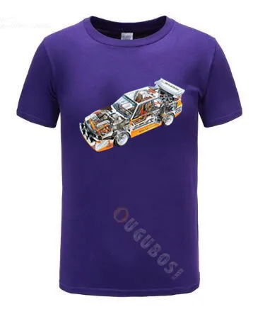 HB AUDI S1 QUATTRO RALLY TEAM Walter Rohrl T Shir shirt size S 3XL shirt|Мужские футболки| |