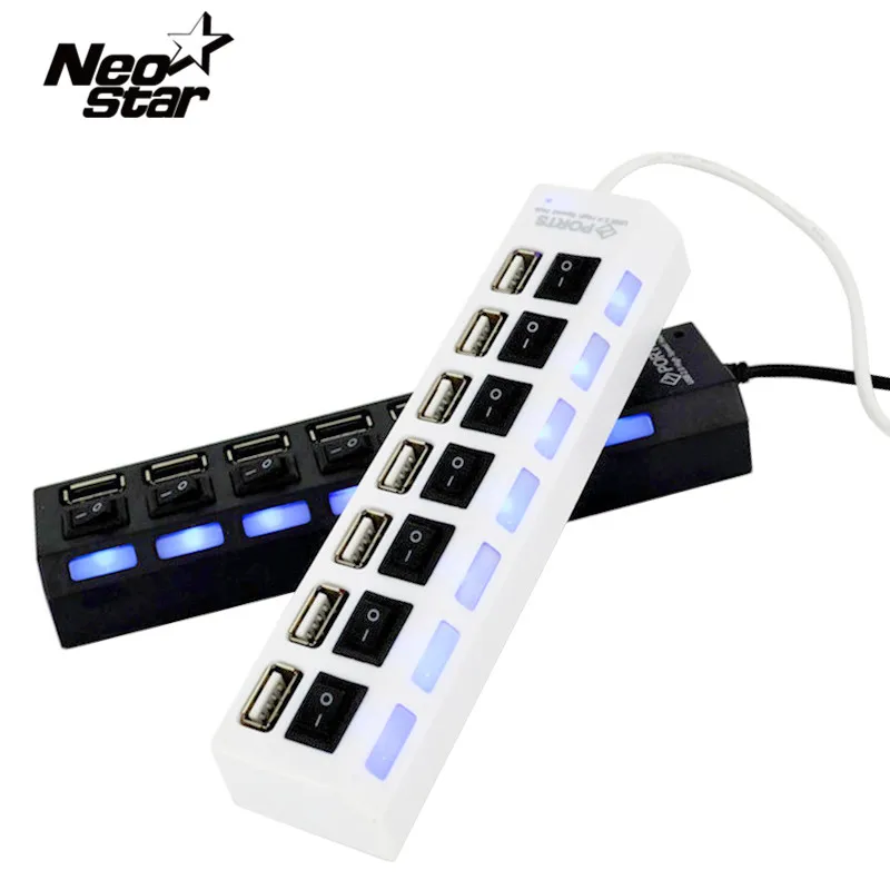 USB разветвитель NEO STAR Multi 2 0/3 0 для ноутбука|7 port usb 2.0|7 usb7 ports |