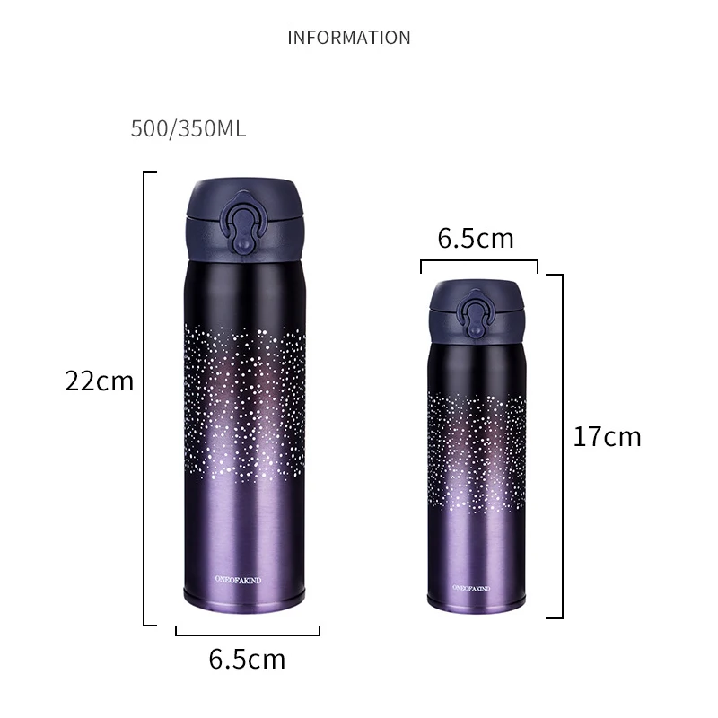 350ml Thermos Bottle Mini Thermo Mug Travel Vacuum Flask Stainless Steel Portable Water Insulation Tumbler Cup Thermocup | Дом и сад