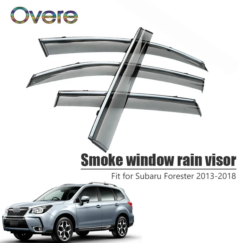 OVERE Новый 1 комплект дымчатого окна дождевик для Subaru Forester 2013 2014 2015 2016 2017 2018