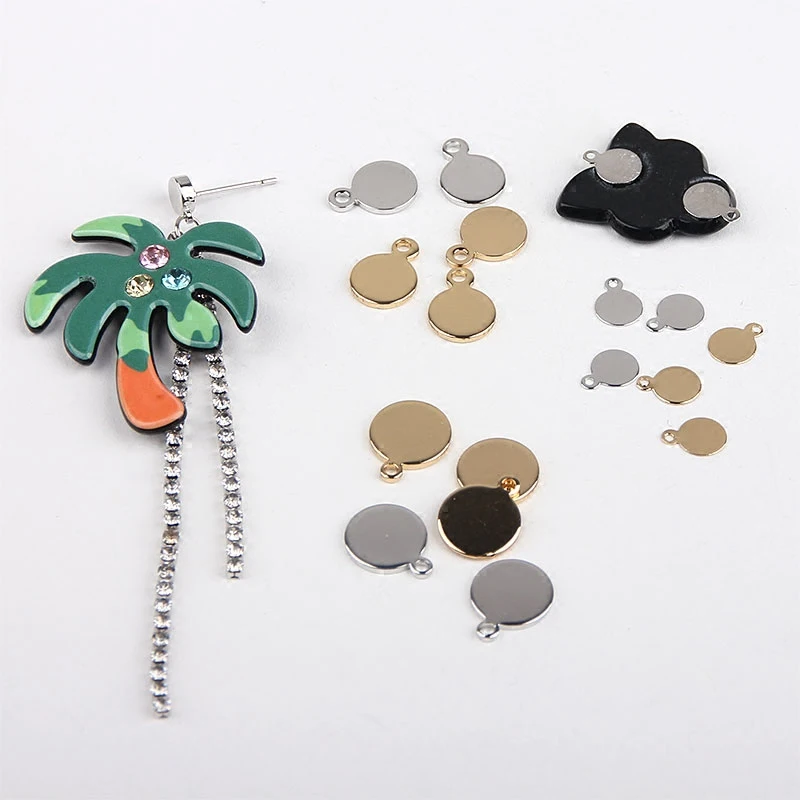 Серьги сделай сам акриловые ювелирные изделия аксессуары латунное покрытие