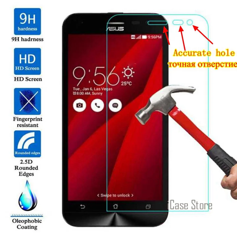 9 H 2.5D точное отверстие Закаленное стекло протектор экрана для ASUS ZenFone Go zb552kl zb552 kl ZB