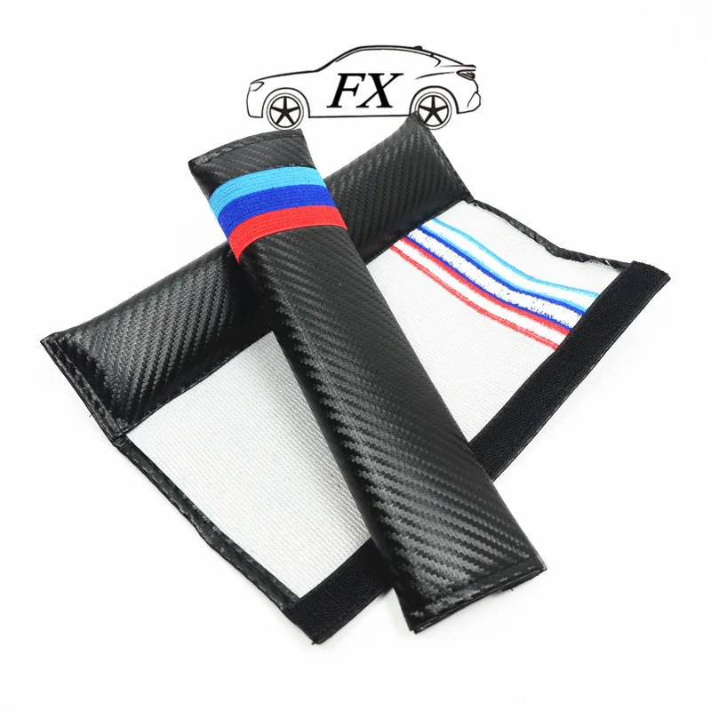 2 шт./лот Тюнинг автомобилей углеродного волокна накладка на ремень безопасности