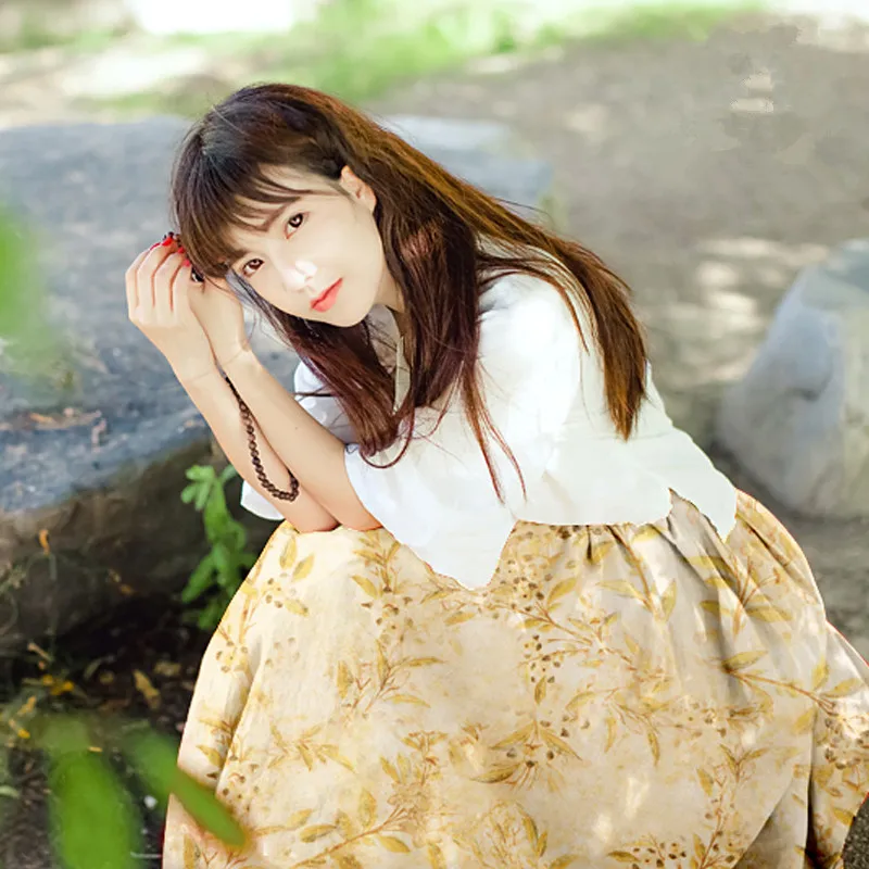 

New blended linen silk fabric printing cool summer dress pants linen fabric wholesale high quality silk cloth