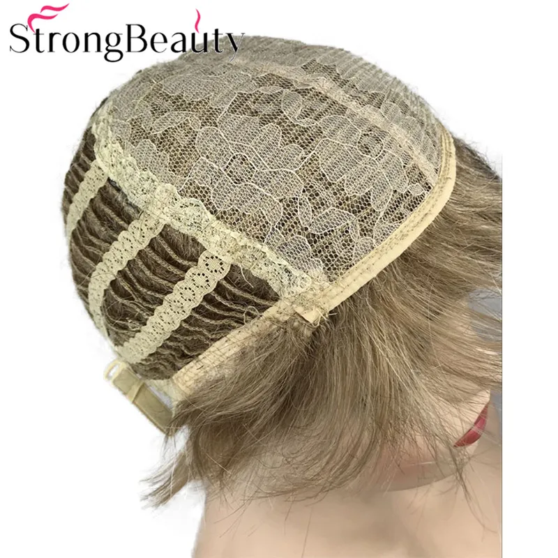 StrongBeauty синтетический короткий прямой парик для женщин пушистый натуральный