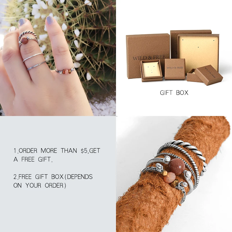 2017 Новый Урожай 5 шт. каменные бусы кольцо Ювелирные наборы ручной работы