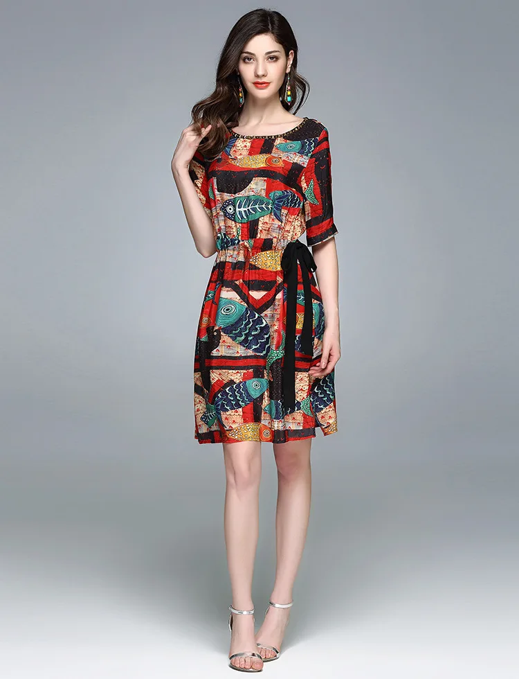 Для женщин Платья для Весна Лето 2017 г. платье Европейский Дизайн ногтей шарик