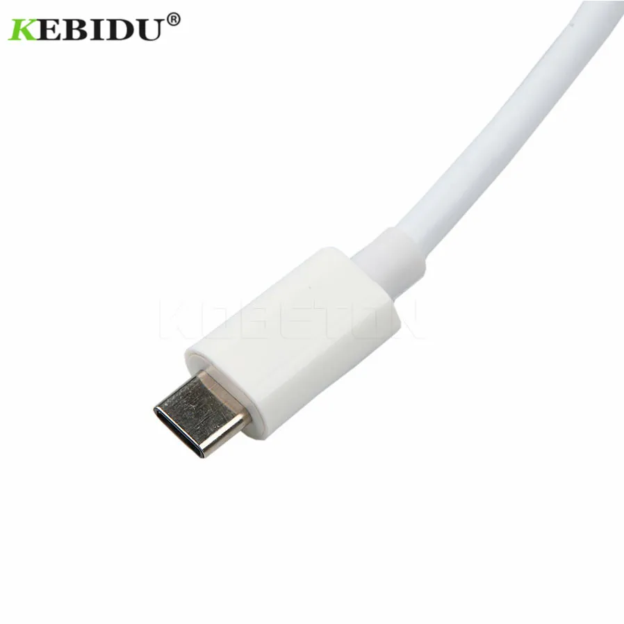 Адаптер Kebidu с Type C на VGA USB 3 1 гнездо адаптер для Macbook 12 дюймов Chromebook Pixel Lumia 950XL Galaxy