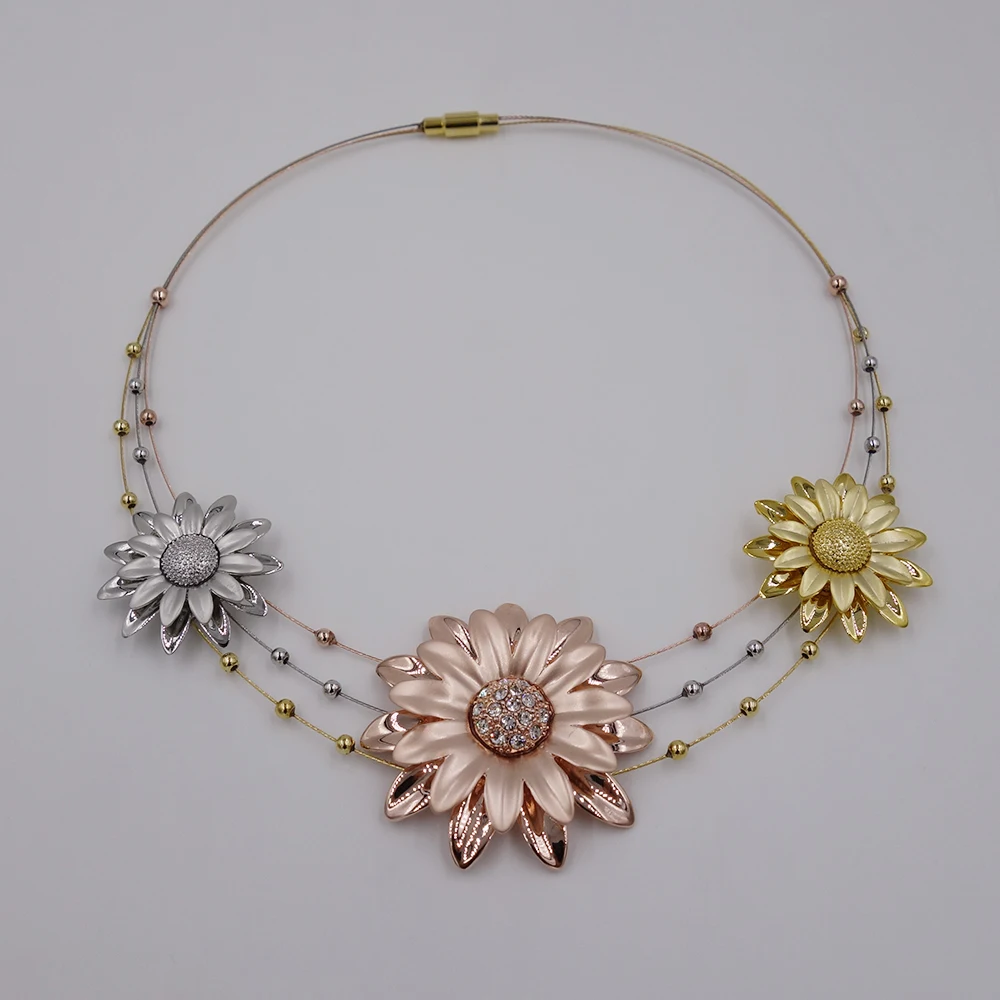 Высокое качество Parure Bijoux Femme настоящая Италия 750 розовое золото серебряный цвет