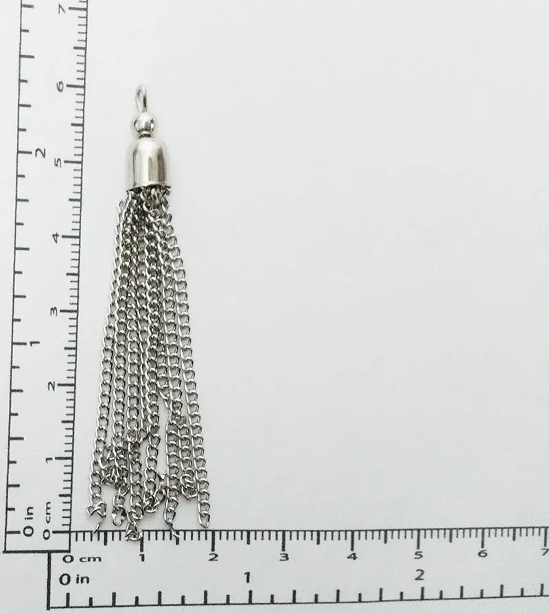 Компонент металлические цепи кисточкой Выводы Подвески кисточки серьги колье