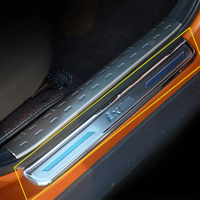 4 шт. автомобильные педали для порога порог защитные наклейки Добро пожаловать