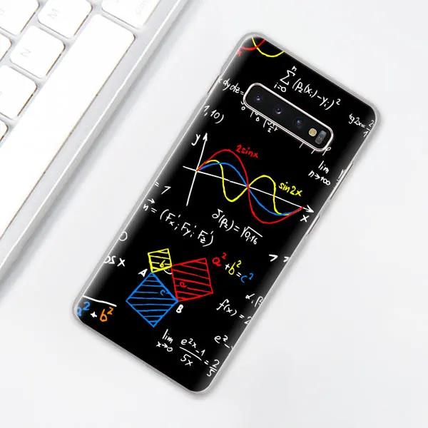 011 Математика formul Математика E = mc2 чехол для телефона samsung Galaxy S10e S10 Plus S7 S8 S9 Plus Note 8 9 M10 M20 M30 жесткий чехол Coque - Цвет: 011