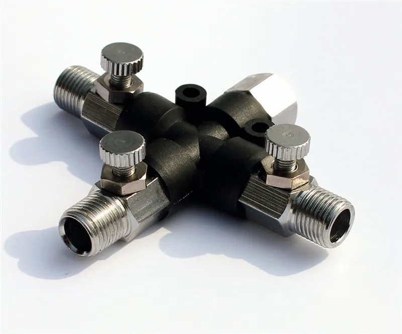 ABEST шланг для аэрографа трехходовой штуцер воздушного распылителя 1/8 дюйма с