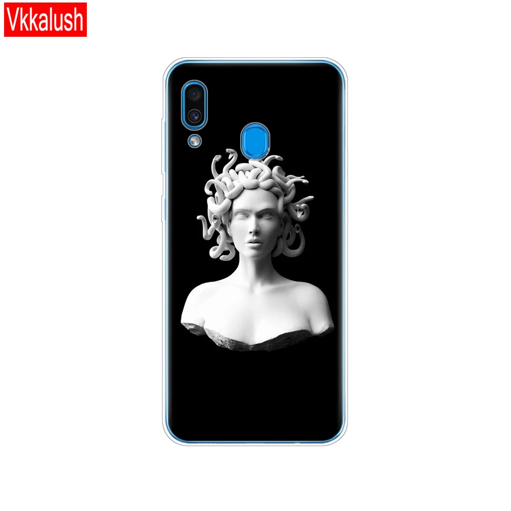 80055 Чехол для Samsung Galaxy A20, чехол A20E, силиконовая задняя крышка из ТПУ для Samsung A20 A 20 A205F A20E A202F, мягкий чехол, бампер - Цвет: 80055